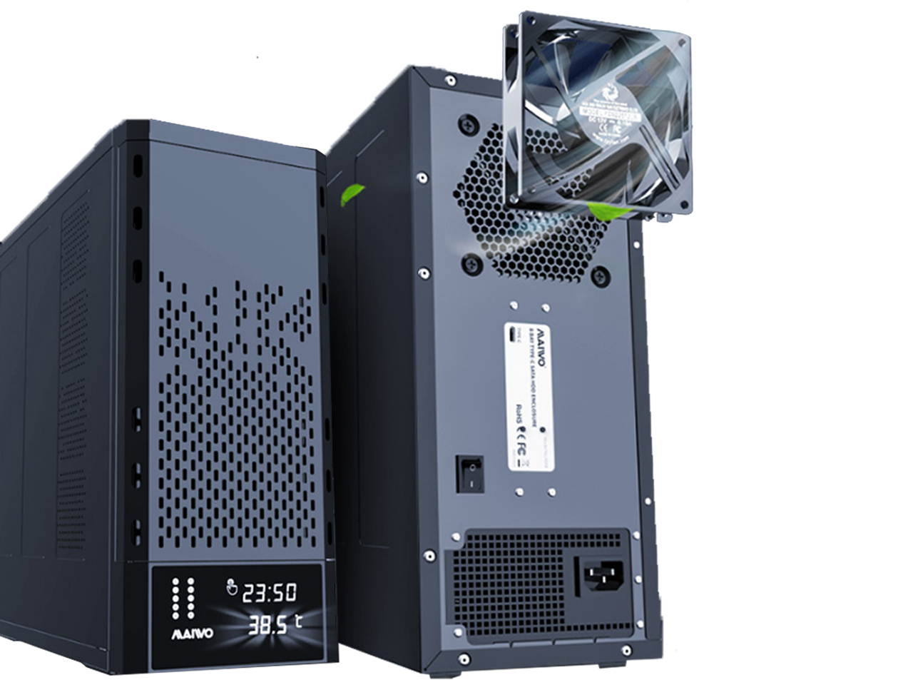 MAIWO Hard Disk Box Type C 3.2 External Multi-Disk Hard Disk Reader Hard Disk Box Disk Array Cabinet K8AB