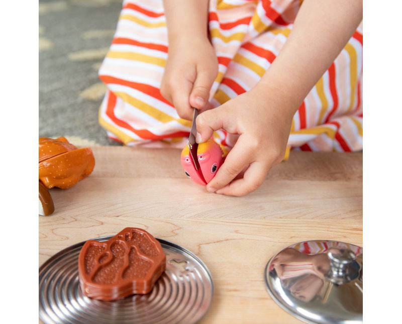  Fat Brain Toys Little Chef Stainless Steel Kitchen Set 25 pcs FB372-1