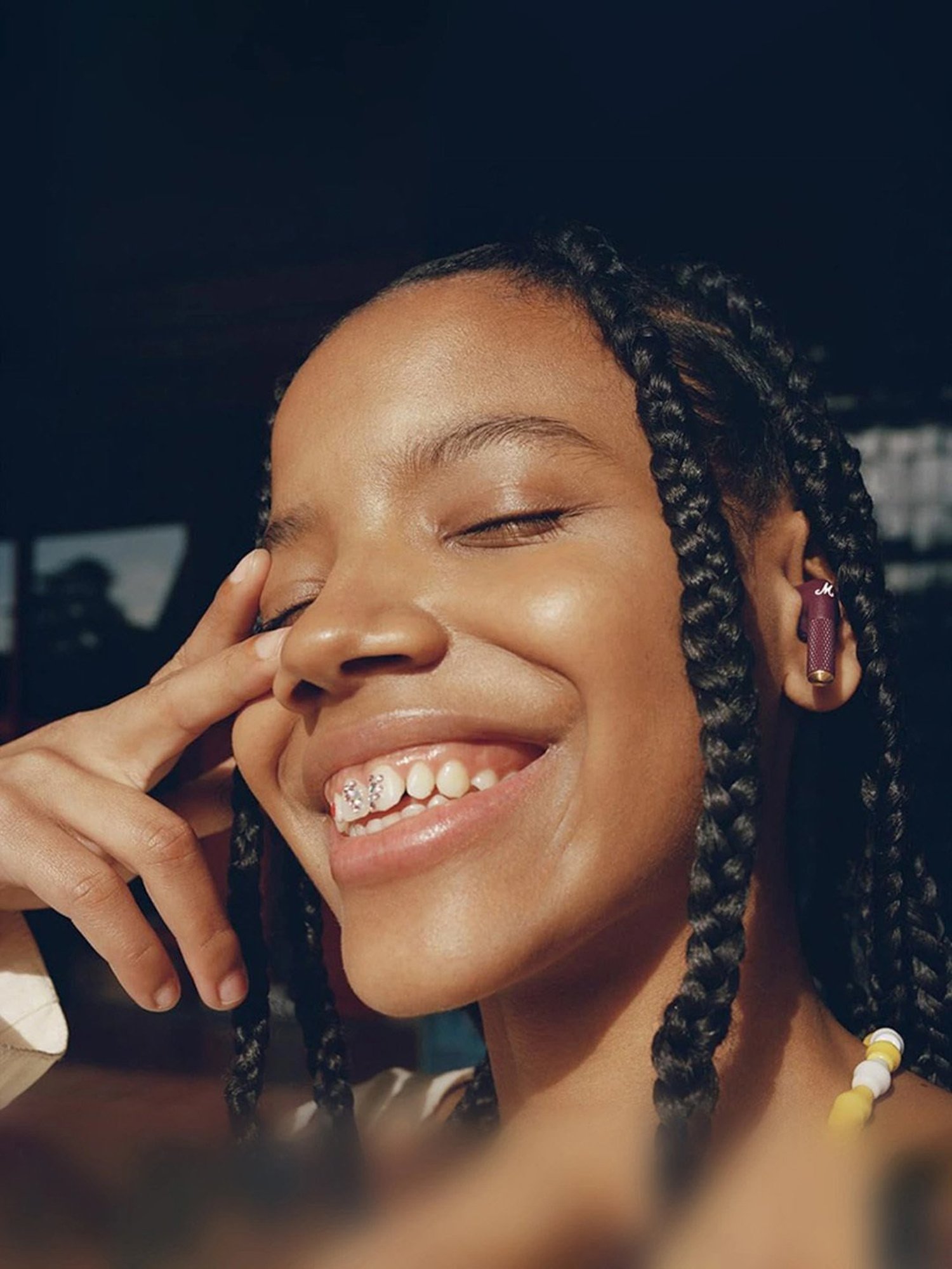 Marshall Minor III Bluetooth in-Ear Earbuds with 25 Hrs Playtime (Burgundy, True Wireless)