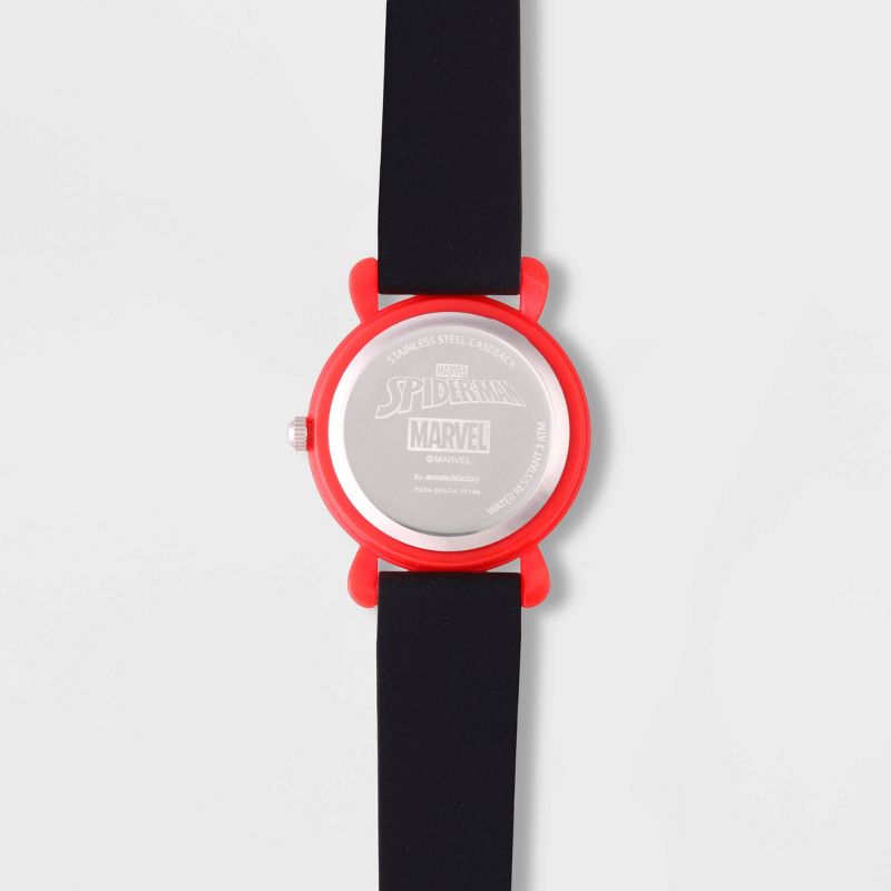 Kids' Marvel Spider-Man Plastic Time Teacher Watch - Red