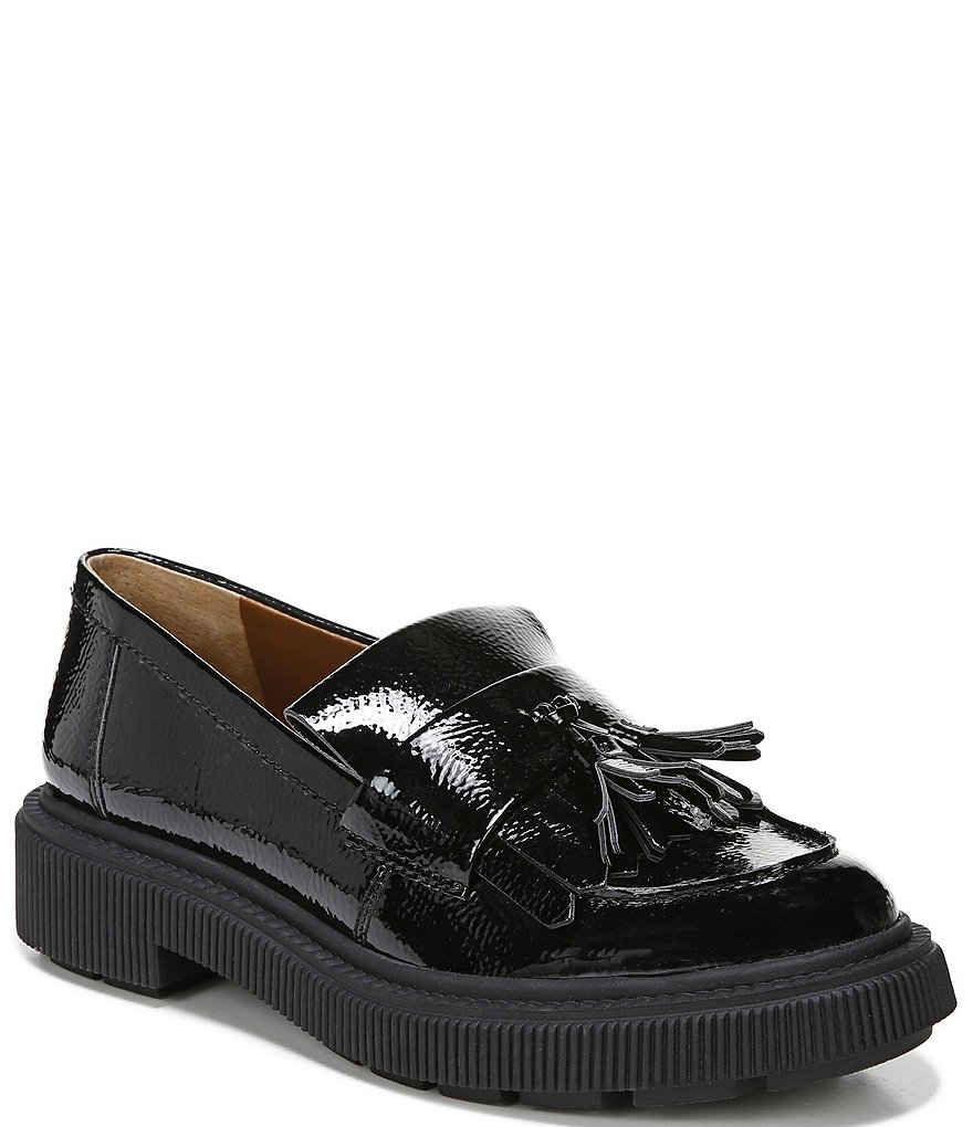 Franco Sarto Jack Kiltie Fringe Tassel Patent Loafers