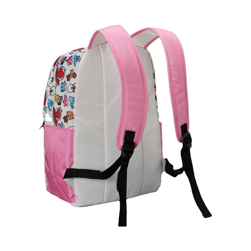 Line Friends BT21 Urban 21.5" Backpack- Tata, Mang, Chimmy, RJ, Koya, Cooky, Shooky and Van