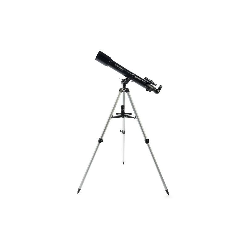 Celestron PowerSeeker 70AZ Telescope with Basic Smartphone Adapter - Black