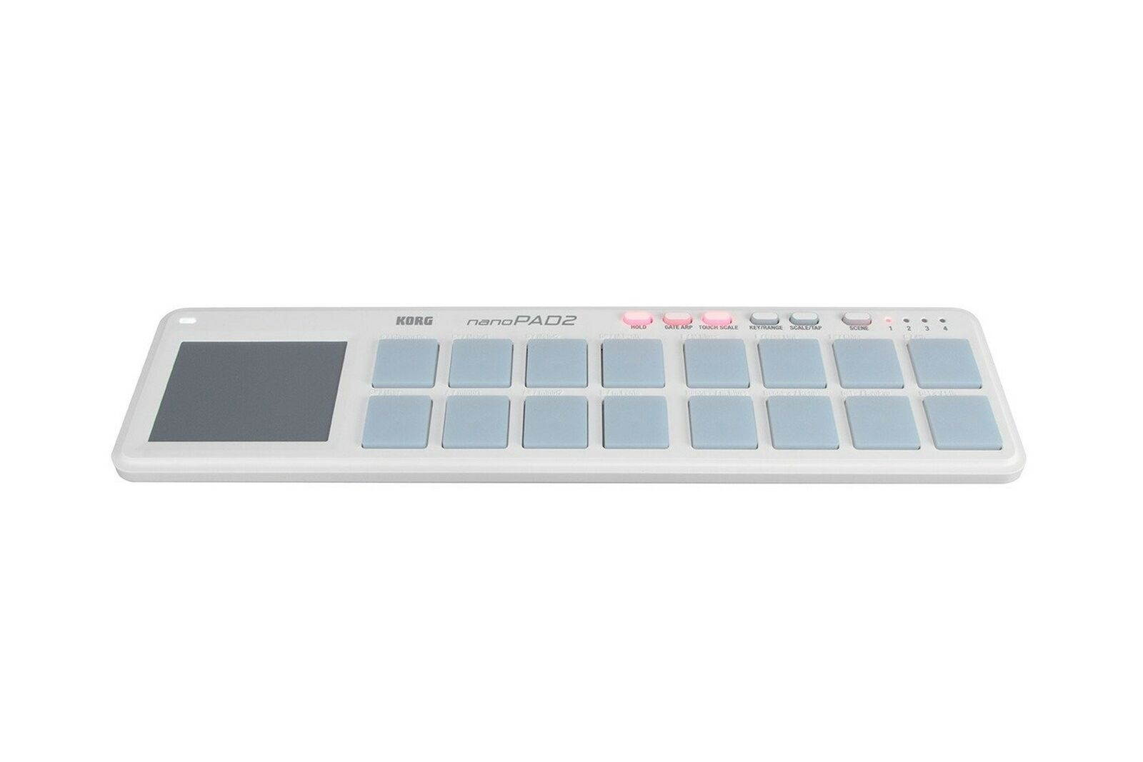Korg nanoPAD2 Slim-Line USB MIDI Pads - White Slim-Line USB Drum Pad Controller