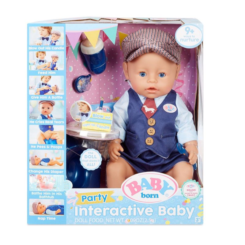 BABY born Interactive Boy Doll - Blue Eyes