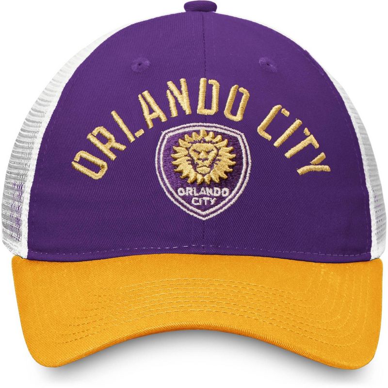 MLS Orlando City SC Men's White Mesh Back Snapback Hat