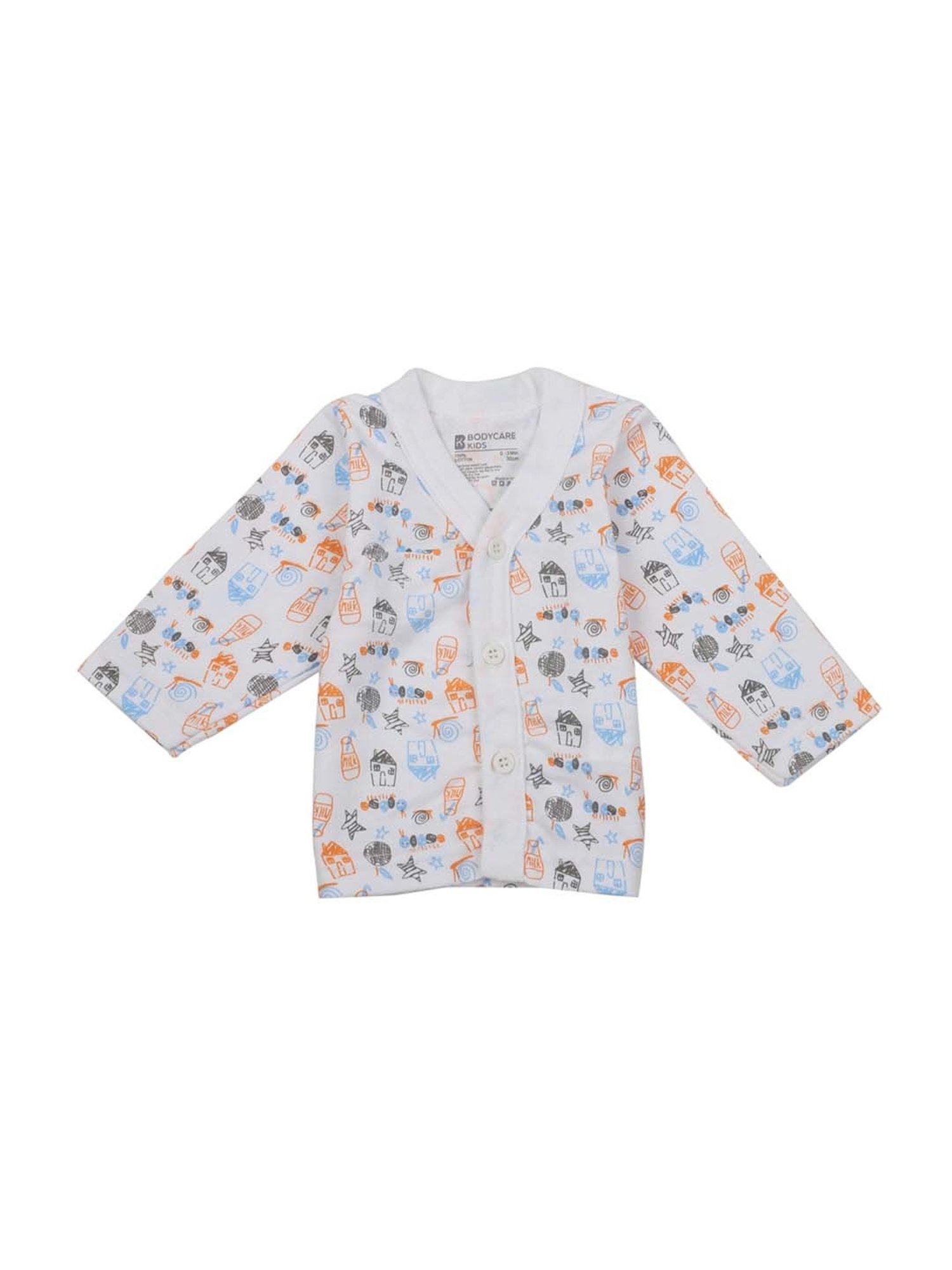 Bodycare Kids Multicolor Cotton Printed Full Sleeves T-Shirts (Pack of 6)