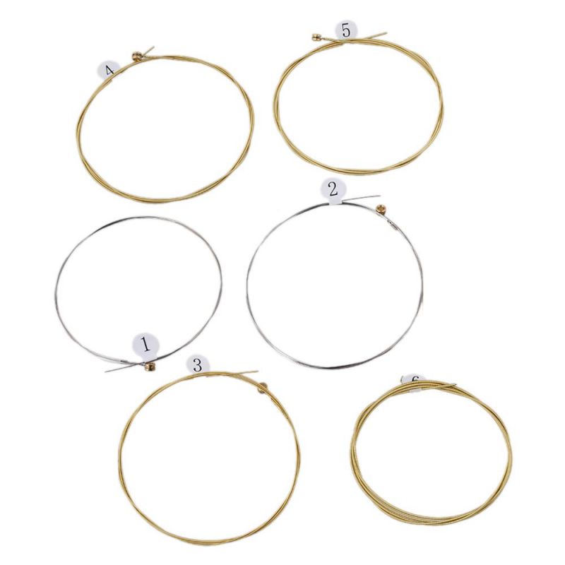 6 x CA60-M 1253 Steel Acoustic Guitar Strings Fretwire Replacement Parts