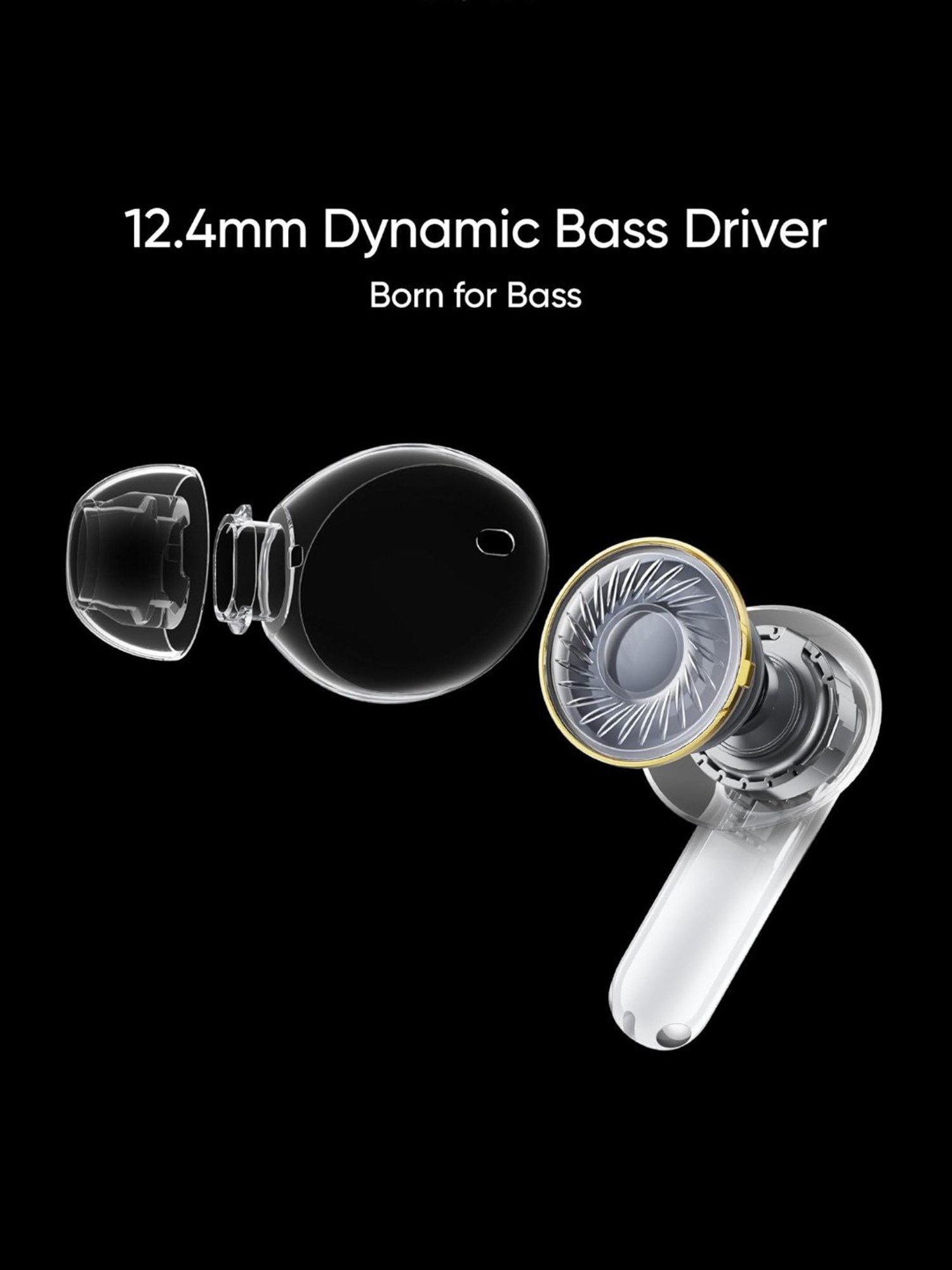 Realme Buds T300 in Ear Earbuds with 30dB ANC & Upto 40Hrs Battery (Stylish Black, True Wireless)