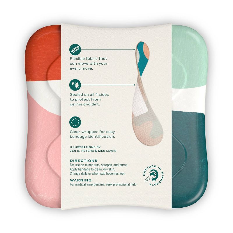 Welly Flex Fabric Bandages Block Geo - 48ct