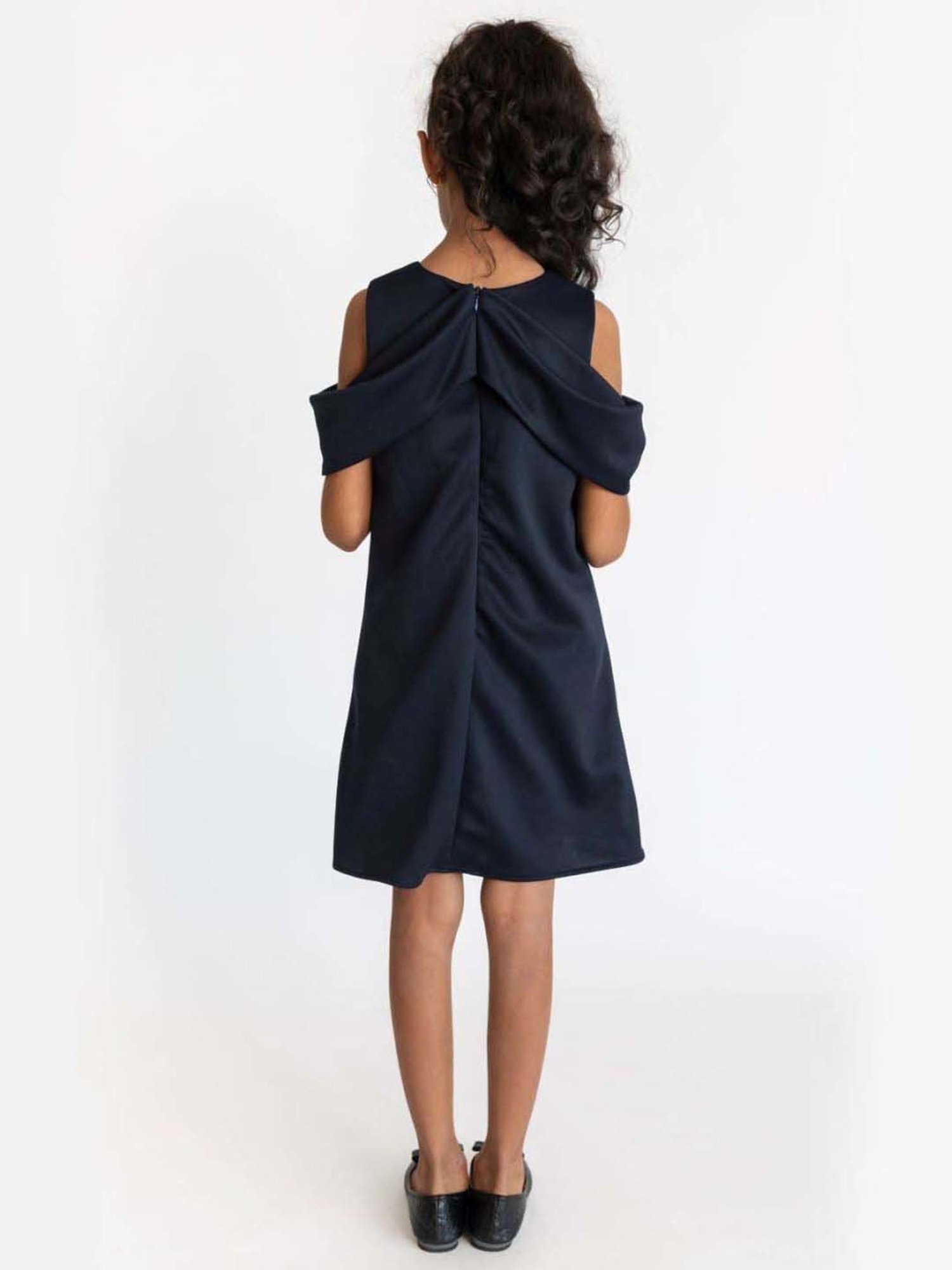 A Little Fable Navy Regular Fit Dress