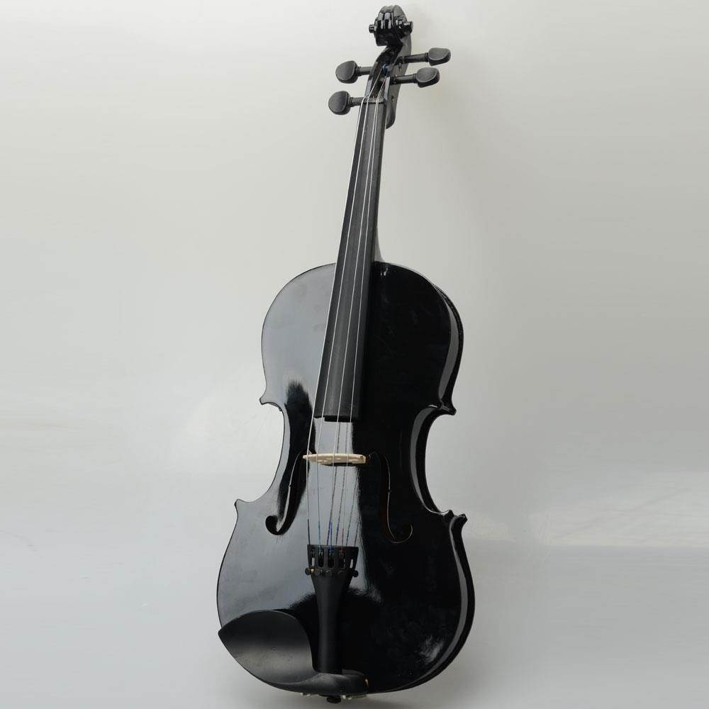 New Black 16''Student School Concert Basswood Acoustic Viola w/ Case Bow Rosin