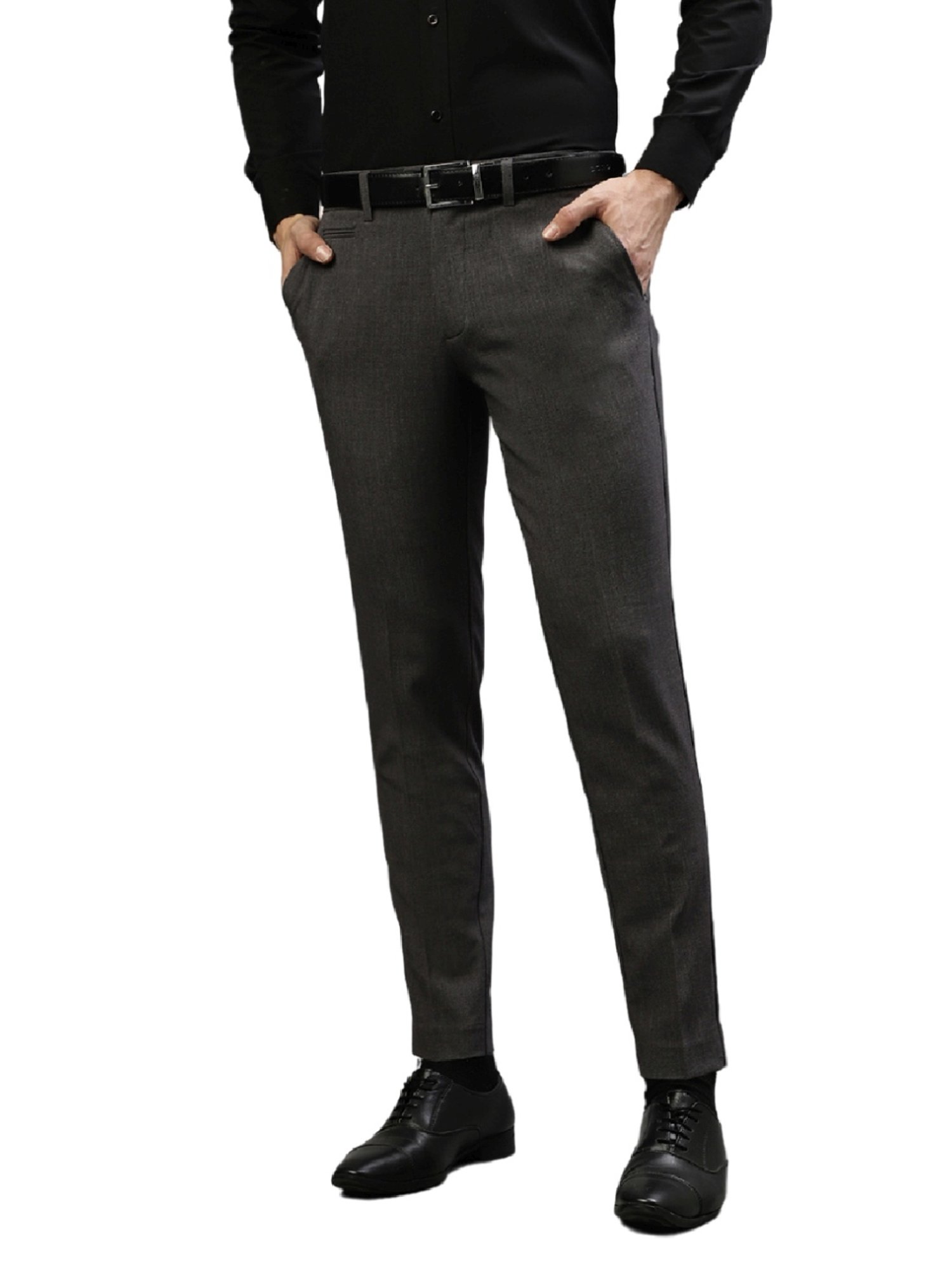 Lindbergh Grey Slim Fit Trousers
