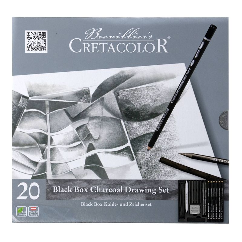Black Box Charcoal Set 20pc - Cretacolor
