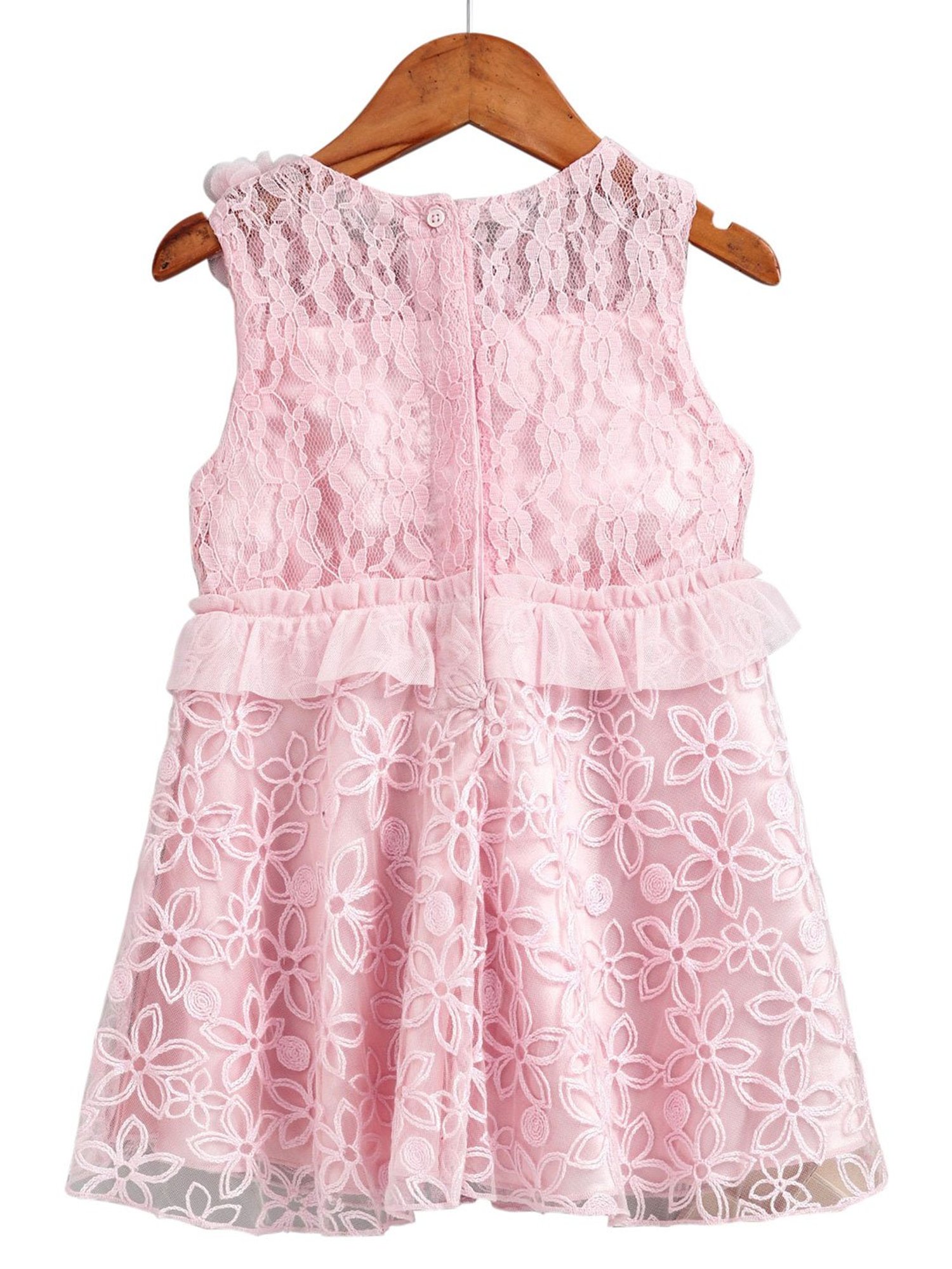 KidsDew Kids Pink Applique Dress