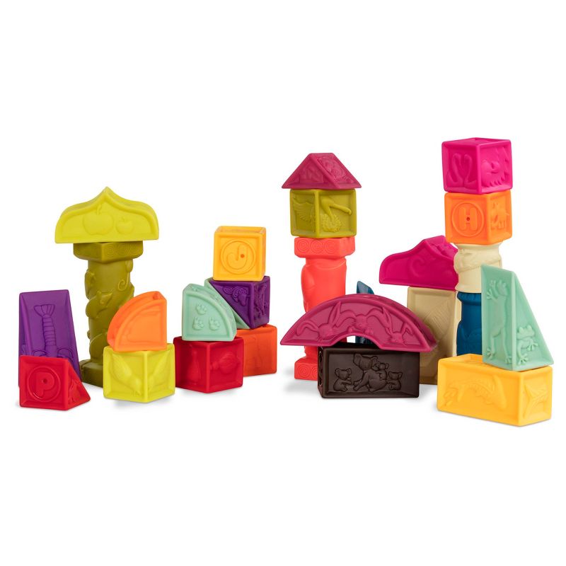 B. toys Educational Baby Blocks - Elemenosqueeze