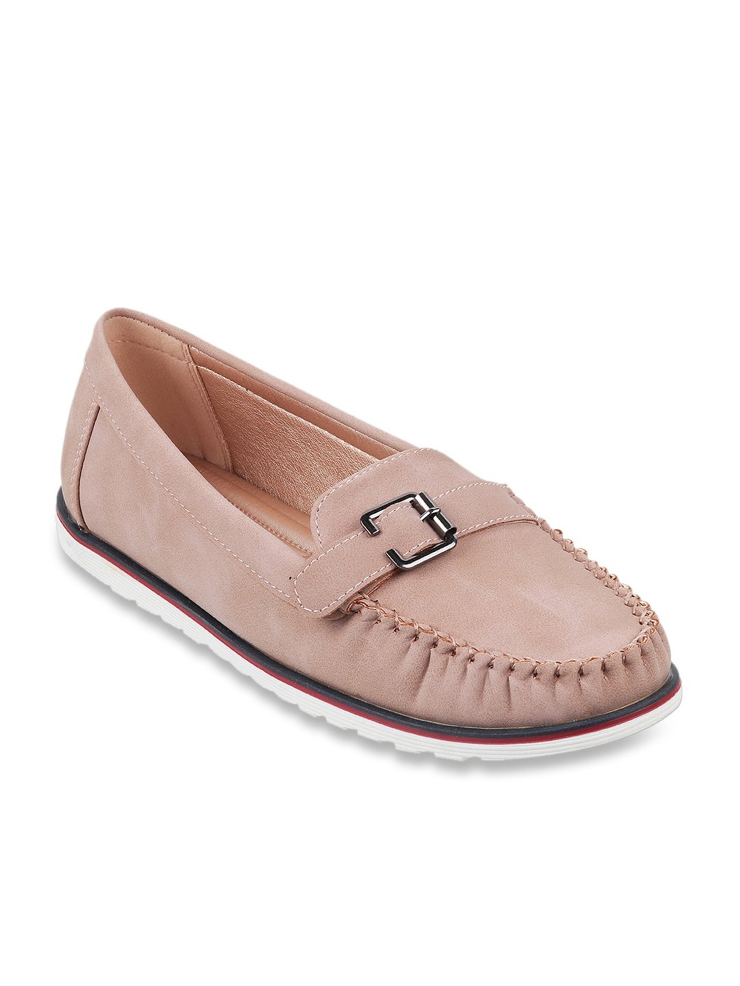 Metro Women's Peach Casual Loafers