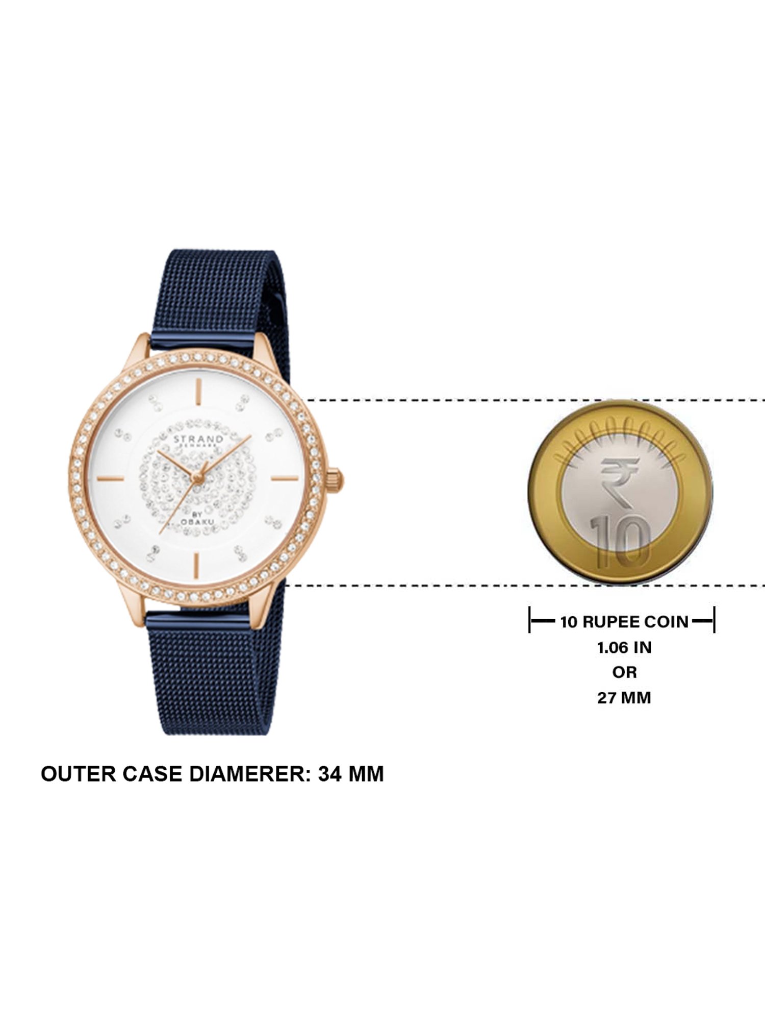 STRAND by Obaku S711LXVIML Fjord Analog Watch for Women