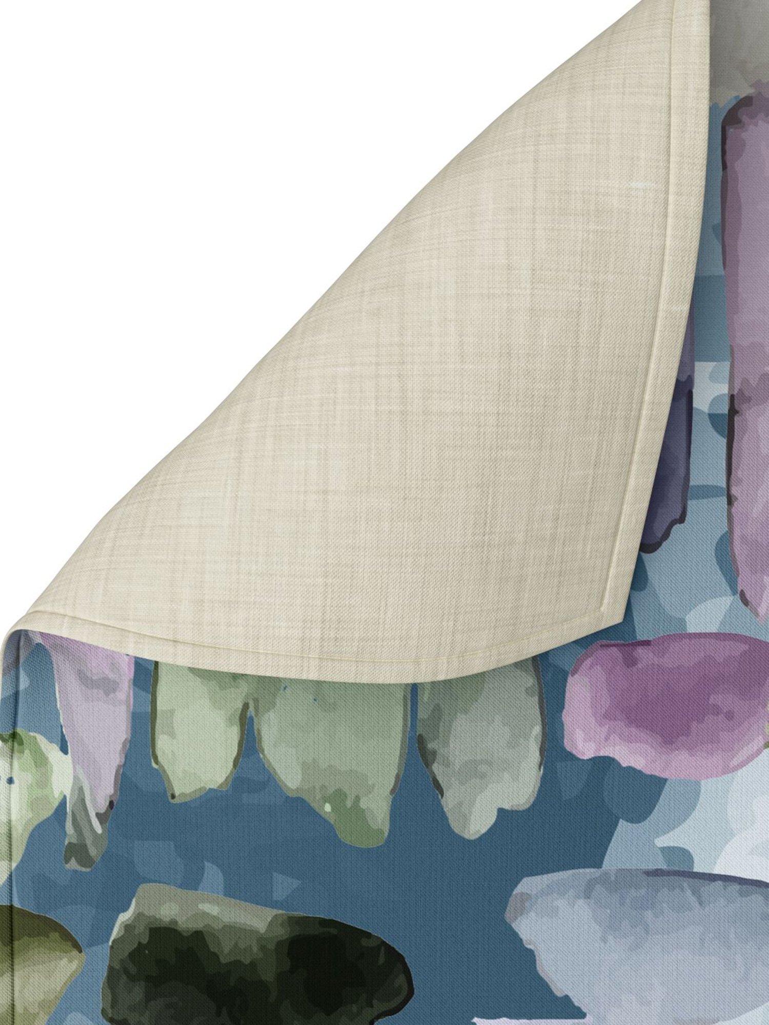 Petal Home Abstract Blue Cotton Table Runner