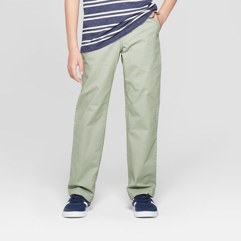 Boys' Chino Pants - Cat & Jack™ Dark Blue 6