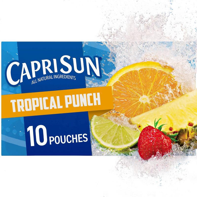 Capri Sun Tropical Punch - 10pk/6 fl oz Pouches