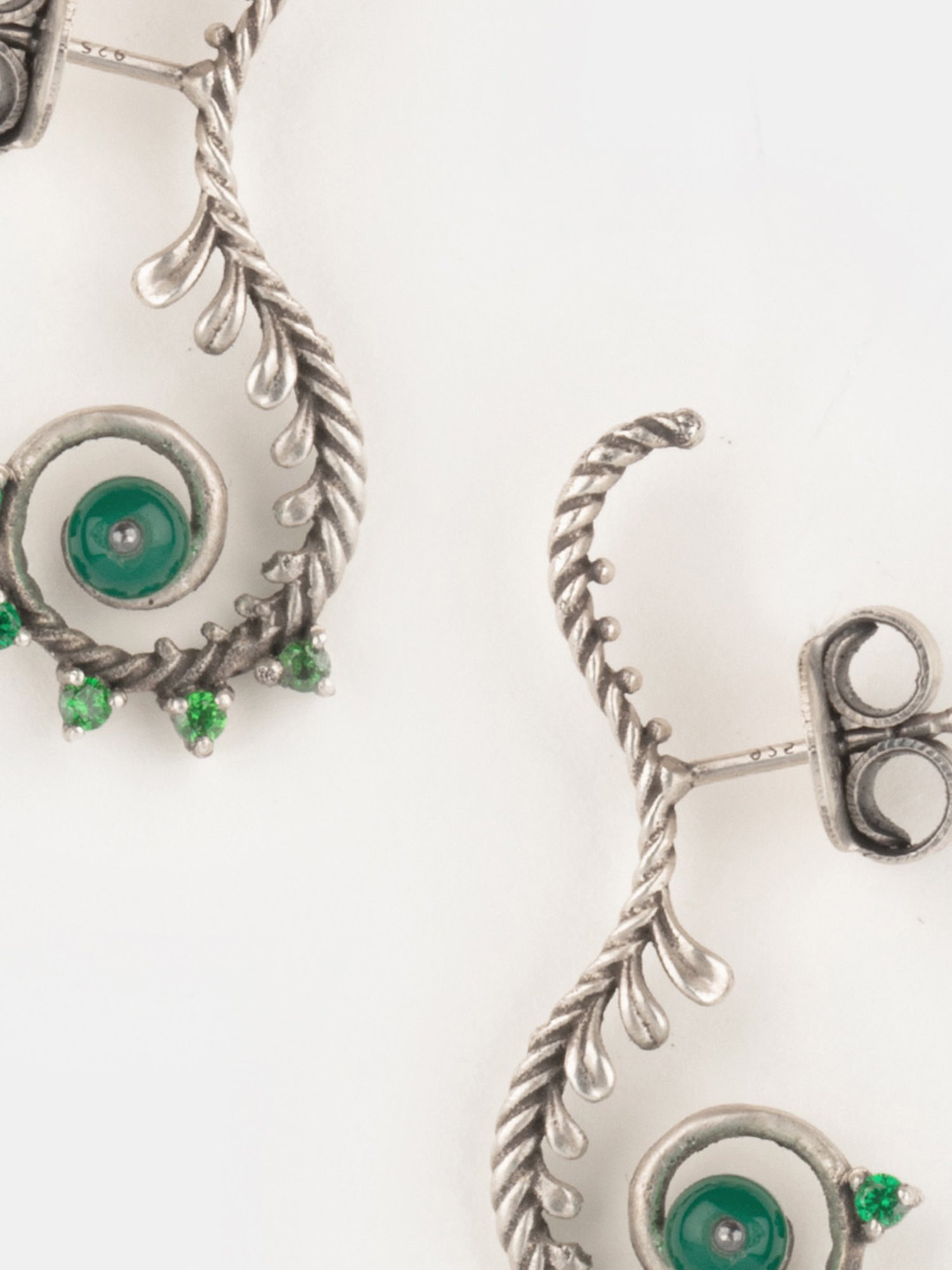 Shaya 92.5 Sterling Silver Unwrap Oxidized Drop for Women