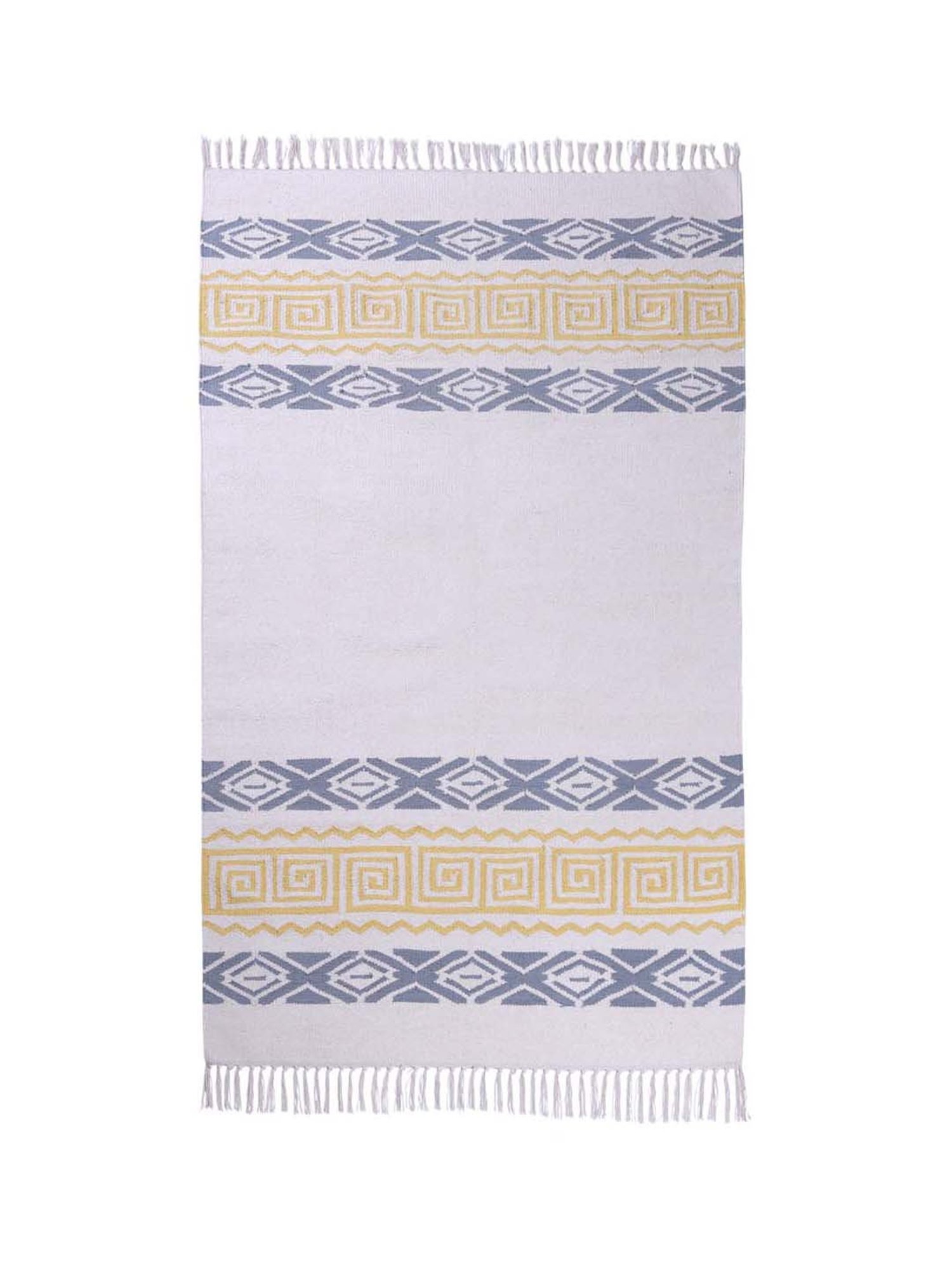 Pequra Multicolored Cotton Floor Covering Akbar Rug