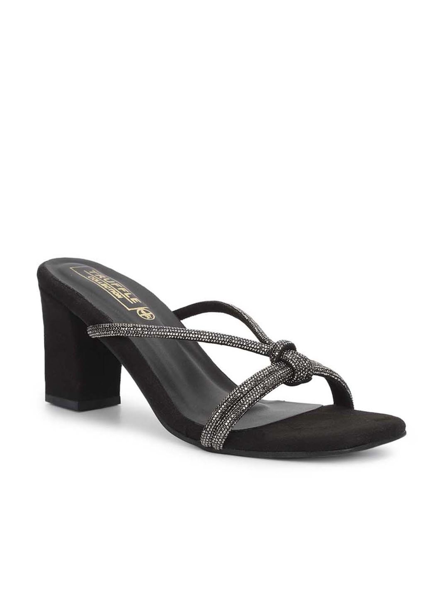Truffle Collection Women's Black Casual Sandals