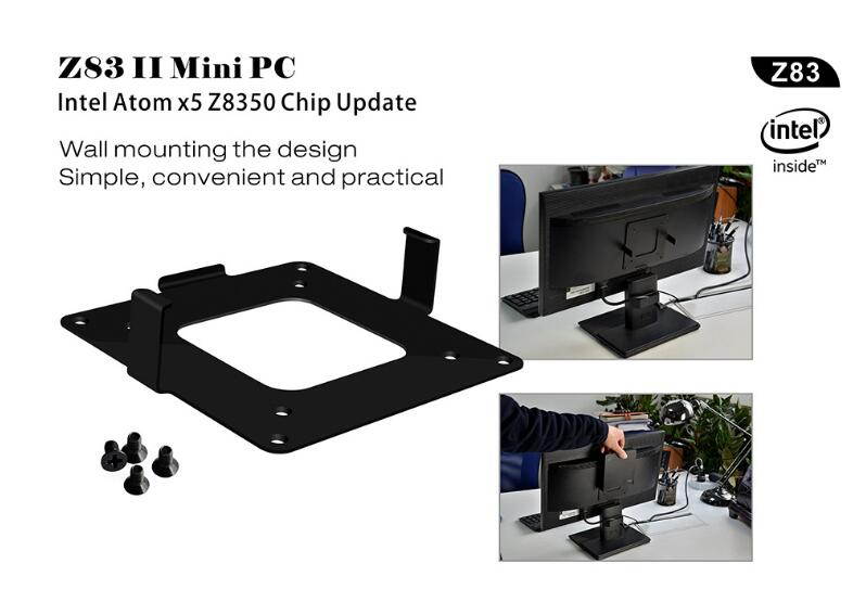 Zero Z83II Windows 10 2.4G+5.8G dual frequency Wifi mini office PC desktop host computer