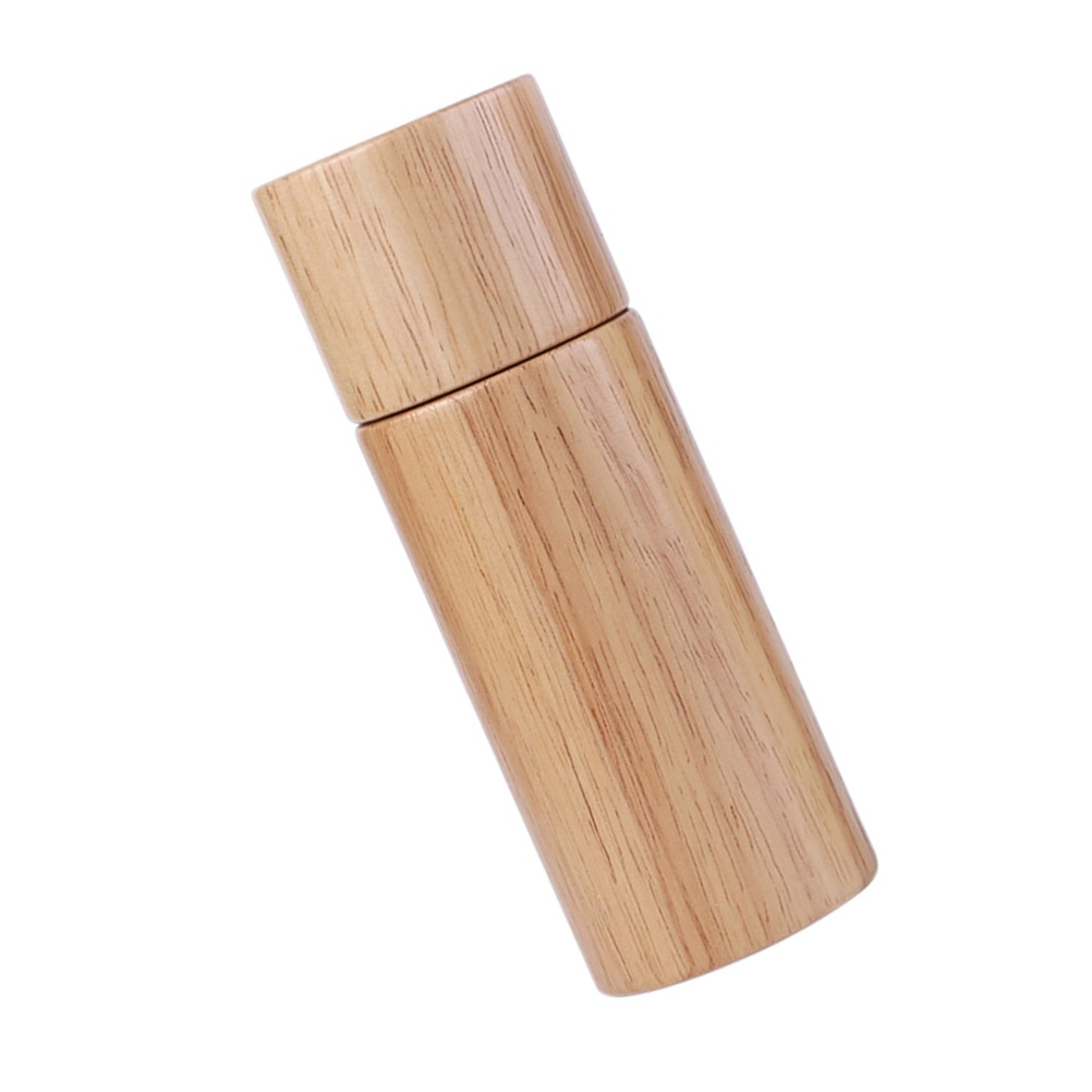 Rubber Wooden Manual Pepper Grinder Seasoning Bottles Pepper Container Peppercorn Grinder Mill