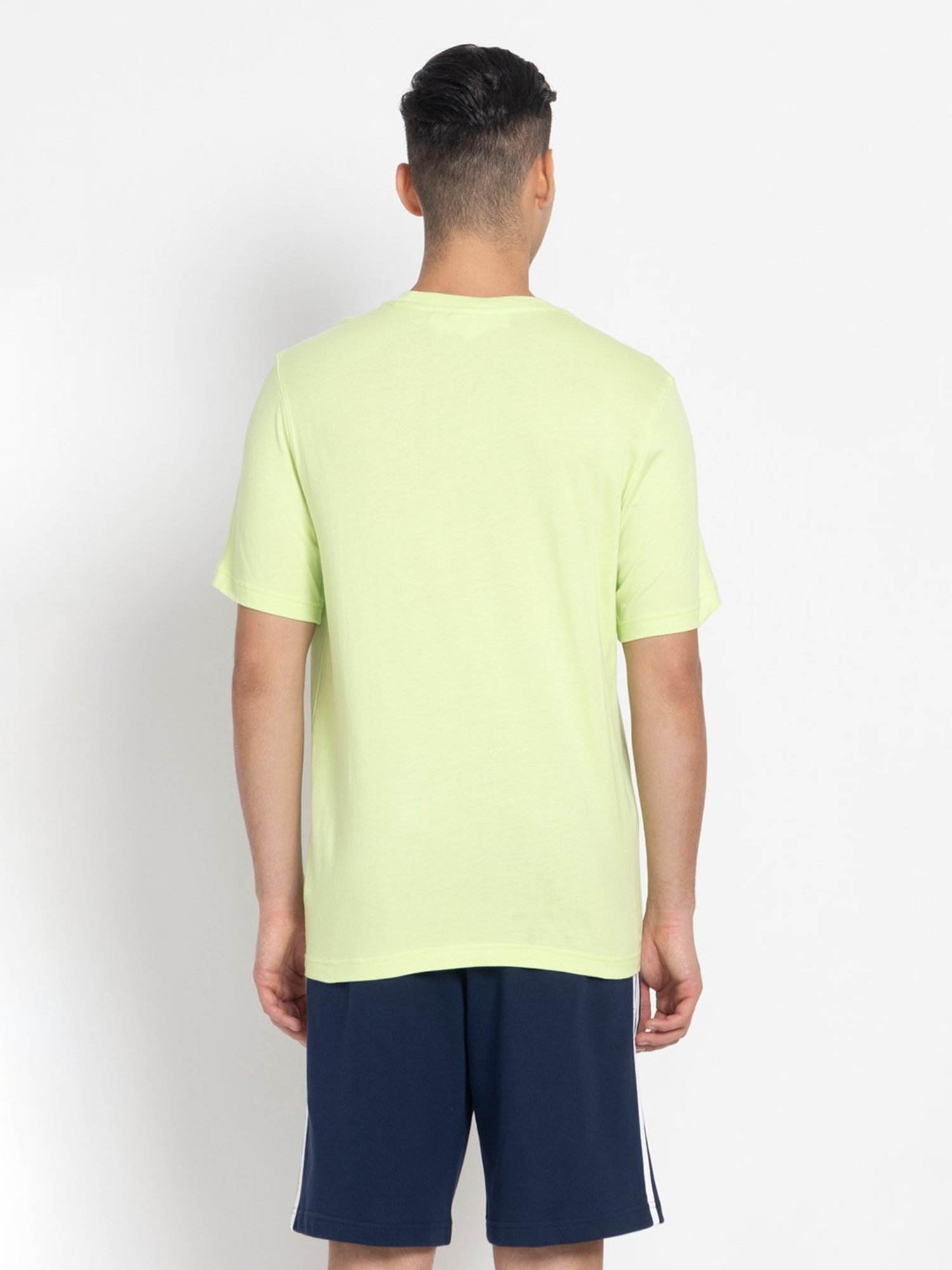 Adidas Originals Essentials Light Green Regular Fit Crew T-Shirt