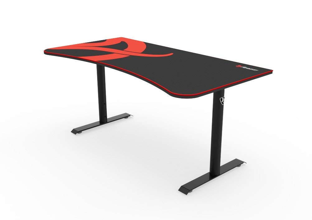 Arozzi Arena Heavy Duty Rectangular Gaming Desk and Mouse Pad Black