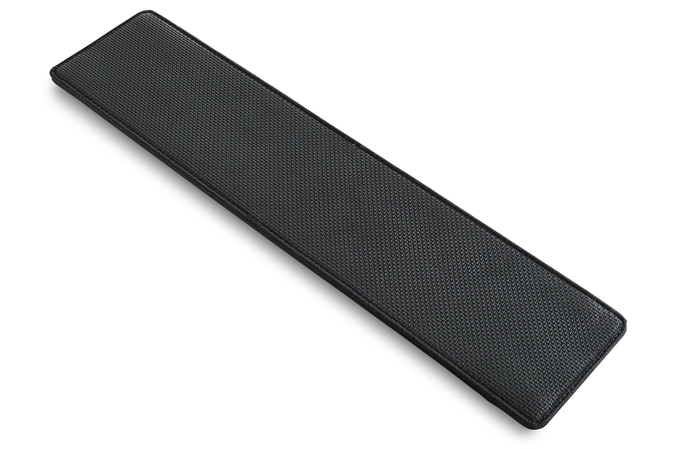 Glorious Gaming Wrist Pad/Rest - FULL STANDARD SIZE - Black - Mechanical Keyboards,Stitched Edges,Ergonomic | 17.5x4 inches/25mm Thick (GWR-100) Full Size (Black)
