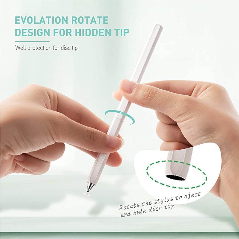 for iPad Universal High Sensitive Precision Capacitive Disc Tip Touch Screen Pen for iPhoneiPadProSamsungGalaxyTabletKindleiWatchNintendo Switch
