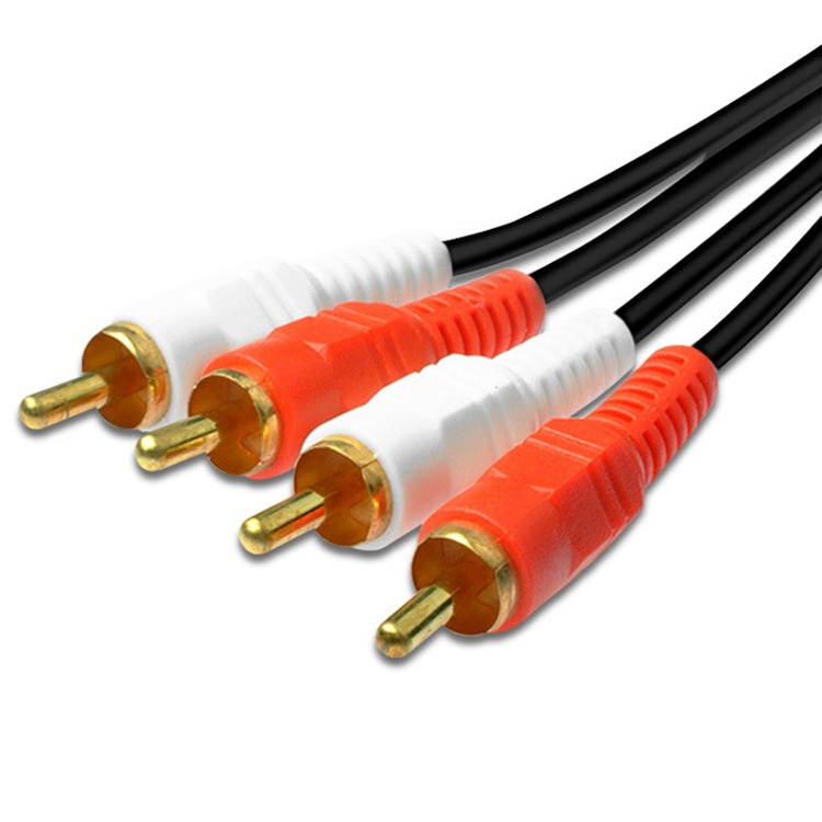BAYNAST 2RCA to 2RCA Male to Male Stereo Audio Cable RCA Cable OFC AV Audio Cord for Home Theater DVD TV Amplifier CD Soundbox 3M