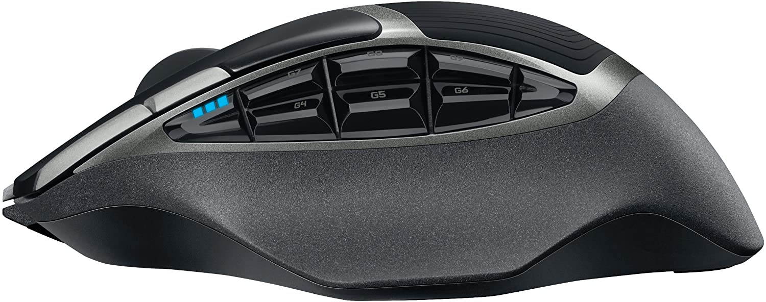 Logitech G602 Lag-Free Wireless Gaming Mouse &ndash;  9-11 Programmable Buttons, Upto 2500 DPI-Black
