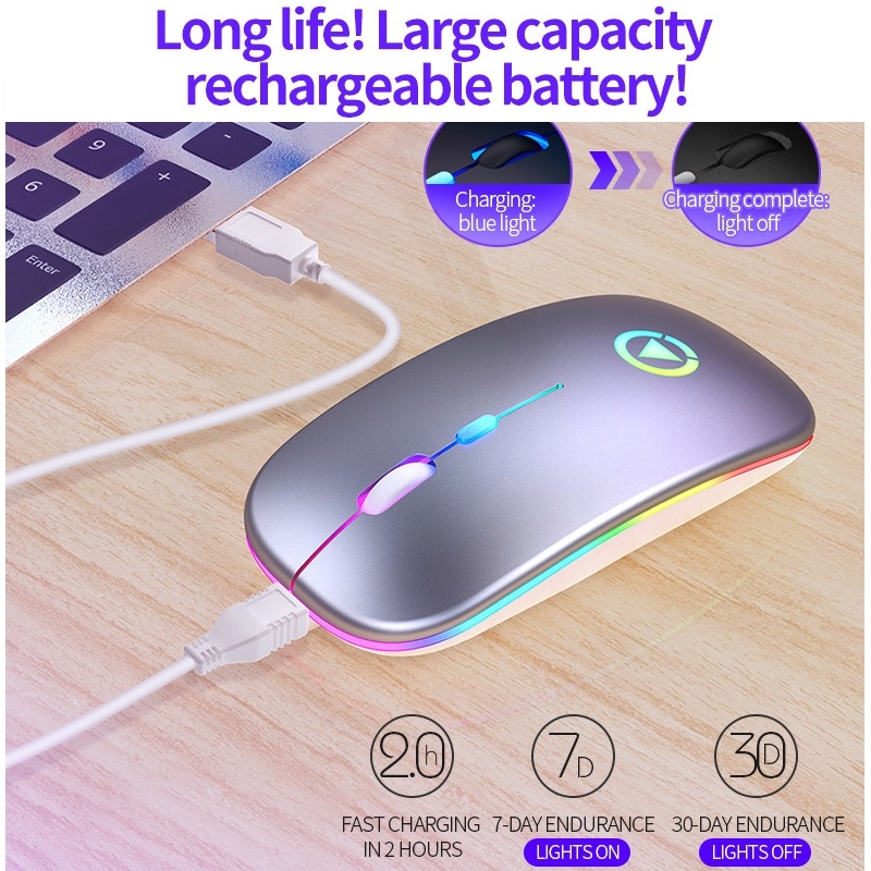 2.4G Wireless Car Mouse USB Computer Mice Car Shape 1000 DPI with LED Light Receiver for PC Laptop MacBook Air Pro tablets