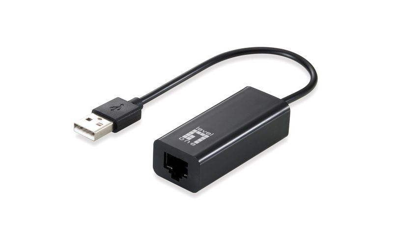 LevelOne USB-0301 USB to Ethernet Adapter for Windows and MAC - USB - 1 Port(s) - 1 x Network (RJ-45)