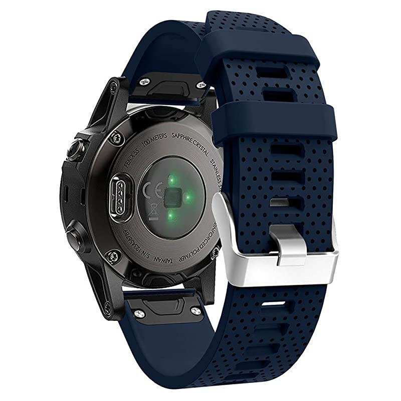 Band for Garmin Fenix 5S Fenix 6S Soft Silicone Replacement Watch Band Strap for Garmin Fenix 5SFenix 5S PlusFenix 6SFenix 6S Pro Smart Watch Fit 531 inches846 inches