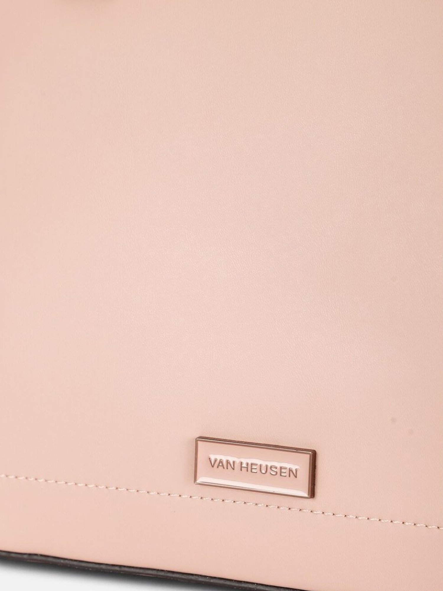 Van Heusen Pink PU Textured Tote Handbag