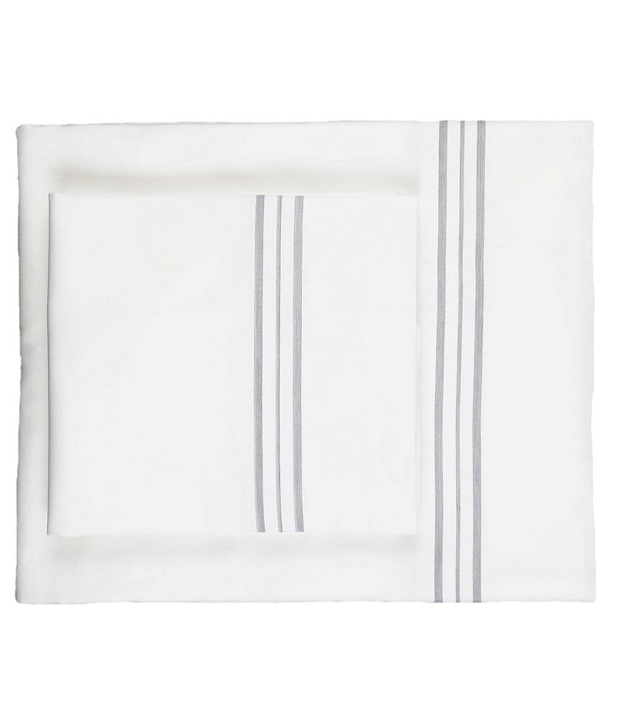 The Art of Home from Ann Gish Hem Stripe Sheet Set