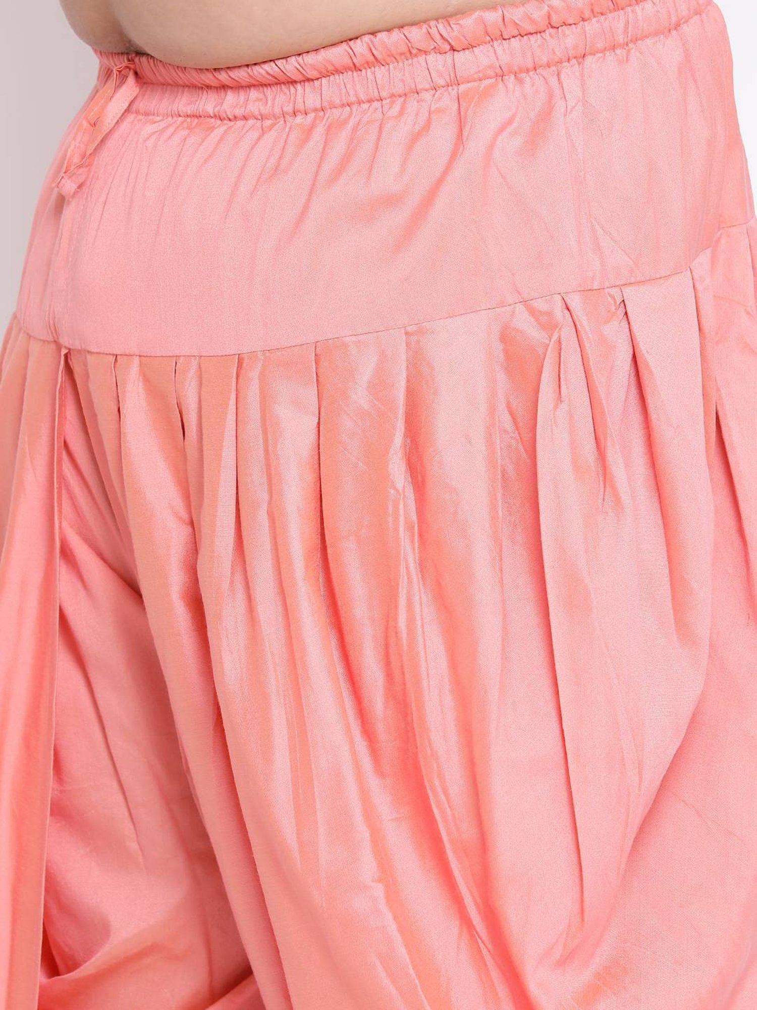 KISAH PLUS White Regular Fit Embroidered Kurta Bottom Set