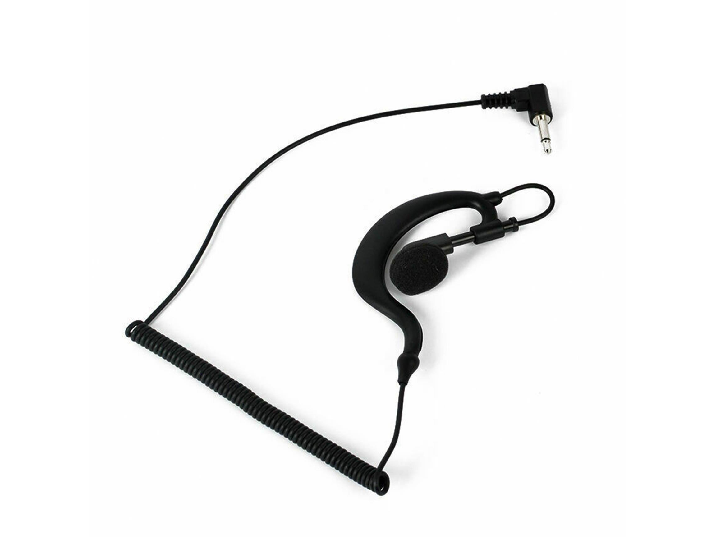 HYS 2PCS Police 3.5mm Earpiece G Shape for Motorola Kenwood Radio KMC-45 KMC-25 KMC-26 Receive only