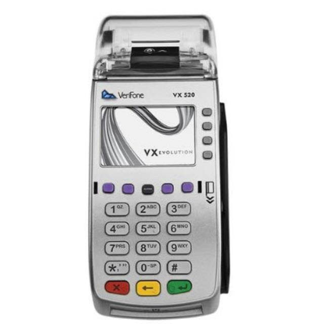 verifone vx520 dc emv credit card terminal