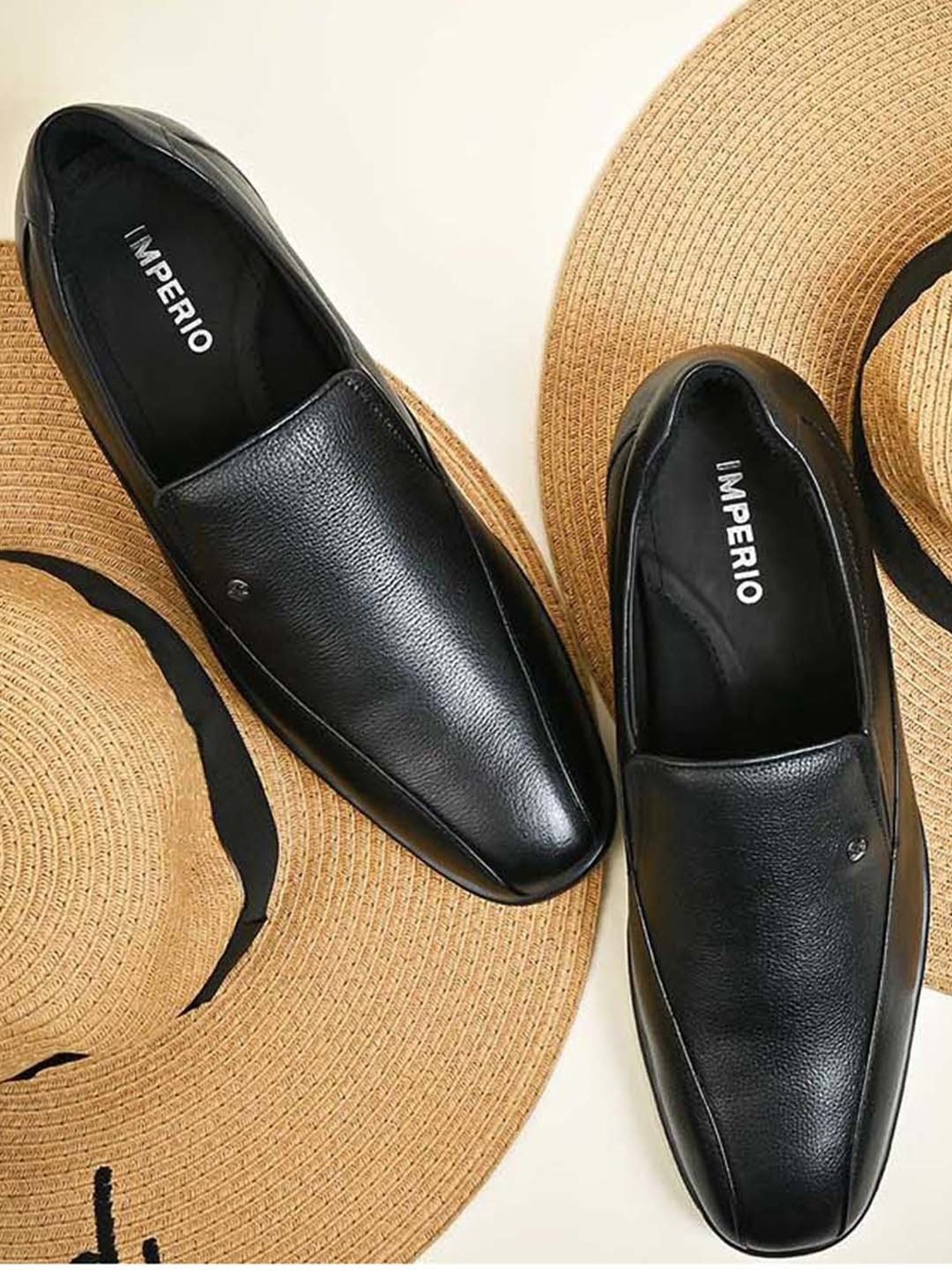 Imperio by Regal Men's Black Formal Loafers