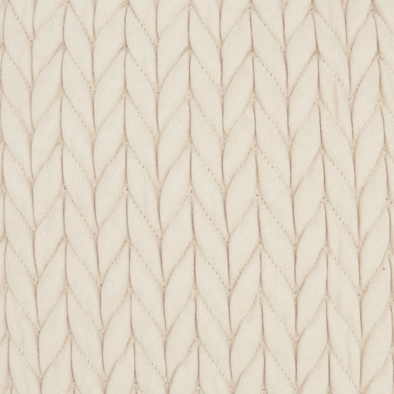 Nourison Life Styles Quilted Chevron Ivory Throw Pillow - 18" x 18"