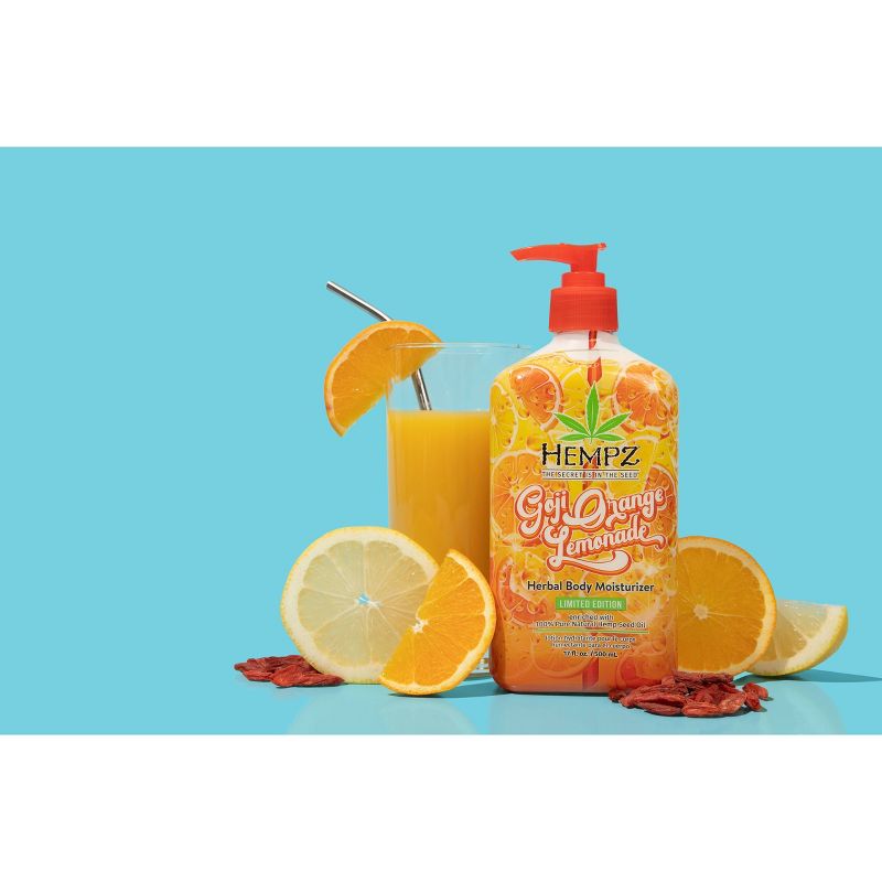 Hempz Limited Edition Goji Orange Lemonade Herbal Body Moisturizer - 17oz