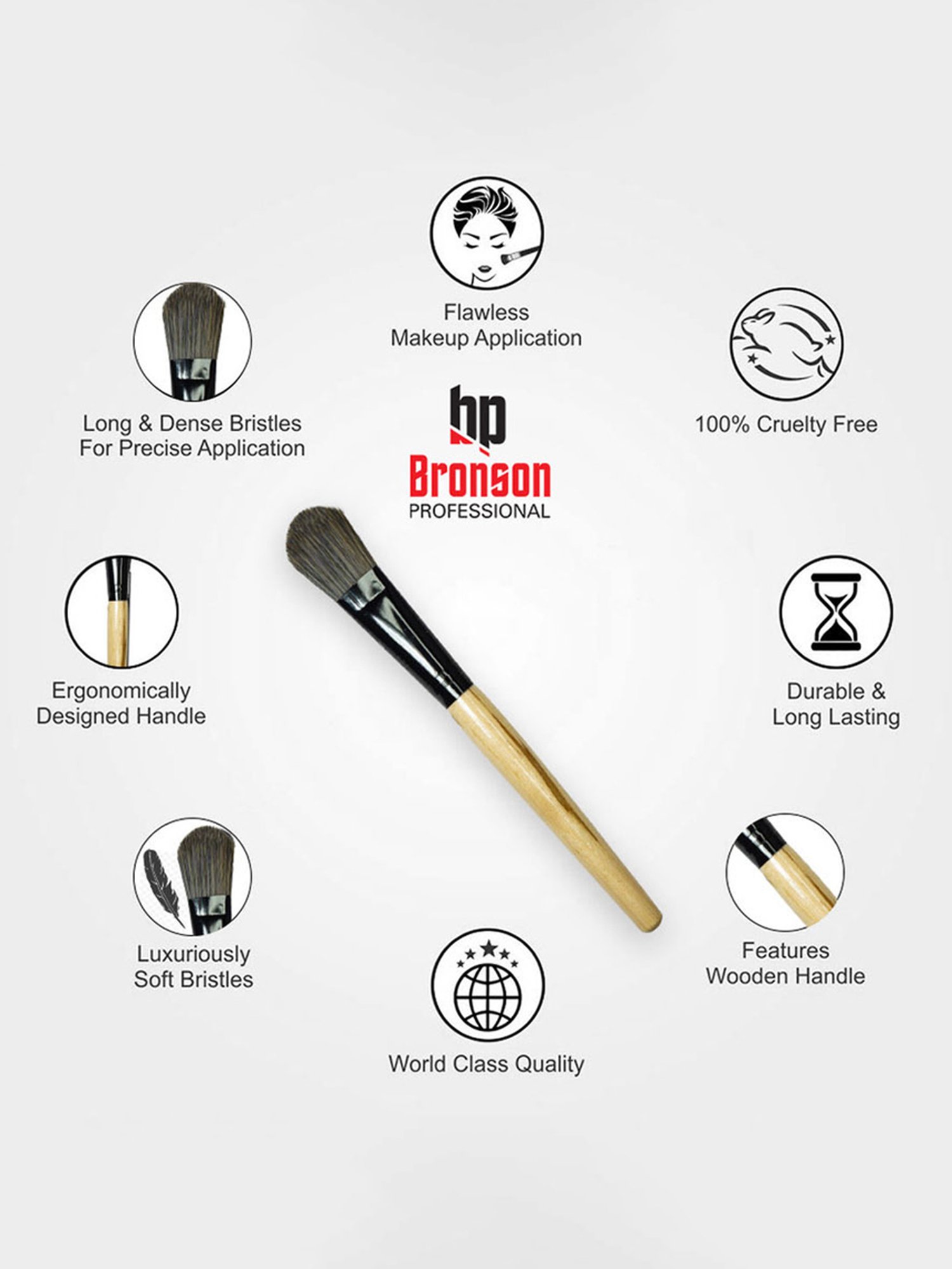 Bronson Professional Blending Foundation Brush