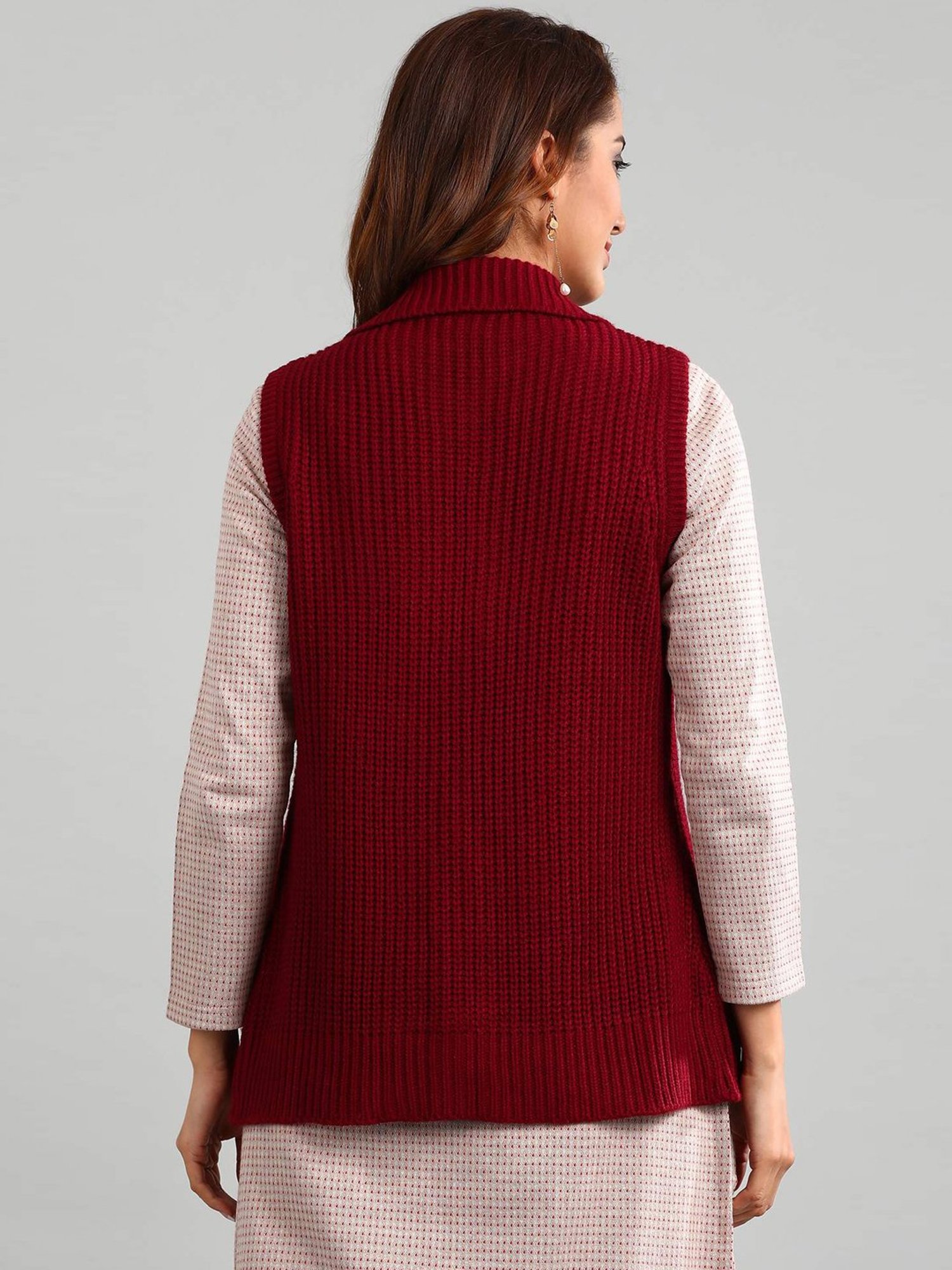 Aurelia Red Regular Fit Sweater