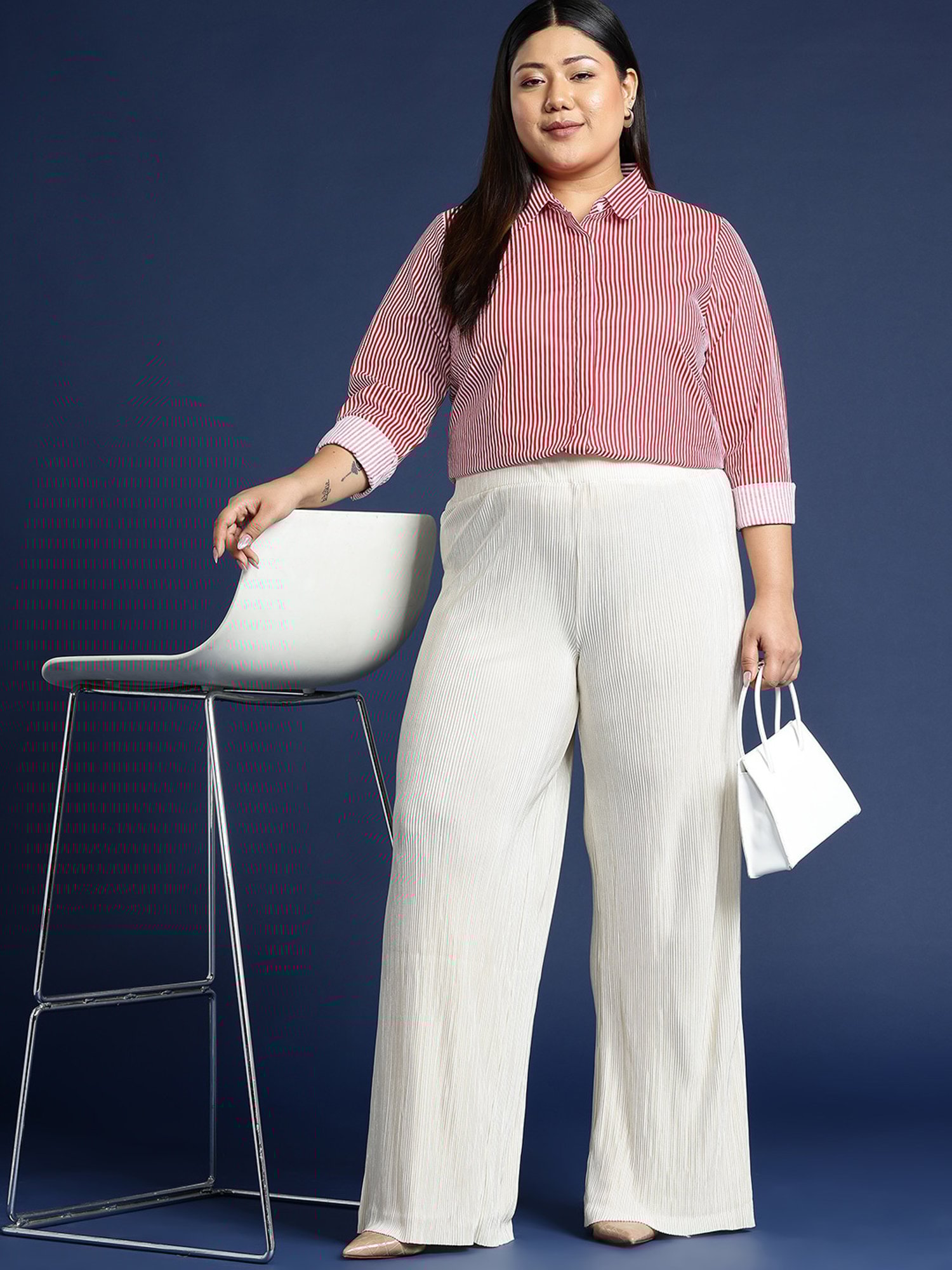 Van Heusen Maroon Plain Formal Shirt